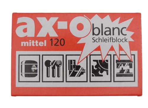 Artifex AX-O Schleifklotz, Reinigung, Rostbehandlung, Kratzentfernung, Polieren oder Mattieren und Oberflächenbehandlung vieler Bereiche - Automobil, Heimwerker, Haushalt (120)