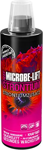 MICROBE-LIFT Strontium - 473 ml - Fördert die Gesundheit und das Wachstum von Korallen im Meerwasseraquarium durch gezielte Strontiumzugabe.