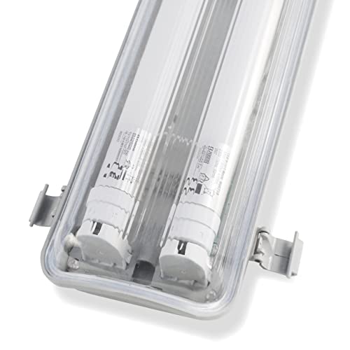 LED-Feuchtraumleuchte 120 cm mit 2 LED-Röhren, IP65, 4.000 K, 36 W, 3.780 Lumen