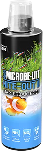 MICROBE-LIFT Nite-Out II - 473 ml - Lebende Starterbakterien zur schnellen und sicheren Einrichtung von Meer- und Süßwasseraquarien, fördert die biologische Balance, 100% biologisch.