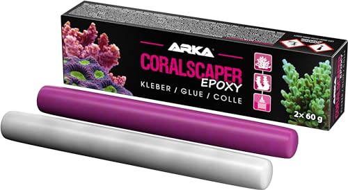 ARKA Coralscaper - 120g - 2K Epoxy Korallenkleber für sichere Befestigung von Korallen & Riffaufbauten in Meerwasseraquarien, fest & langlebig