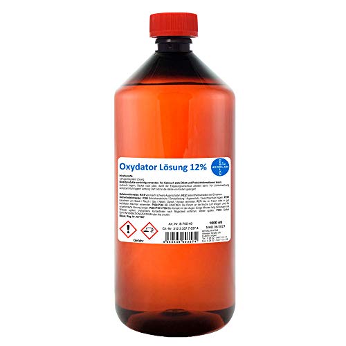 Oxydator Lösung 12% I Food Grade I 1 Liter I Teiche und Aquarien I stabilisiert I Herrlan I Made in Germany