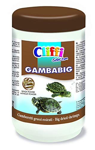 Cliffi Selection Gambabig Schildkrötenfutter für große Garnelen, getrocknet, 130 g