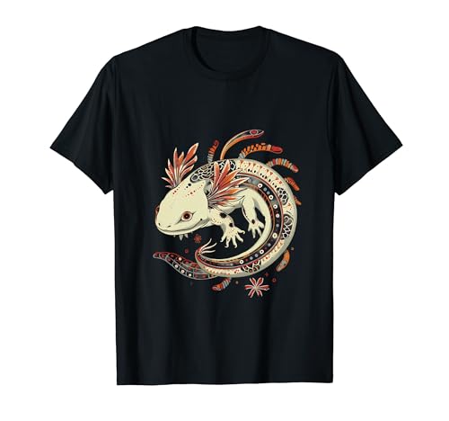 Axolotl Marine Säugetier Kunstwerk Meer Ozean Tier Axolotl Liebhaber T-Shirt