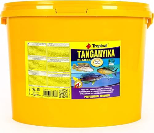 Tropical Tanganyika Flockenfutter Tanganyikaseecichliden, Tanganjika, 1er Pack (1 x 11 l)