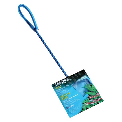 Marina 11278 feines Nylon-Netz mit 35,6 cm Griff, Aquarium-Wartungswerkzeug, Blau, 25,4 cm