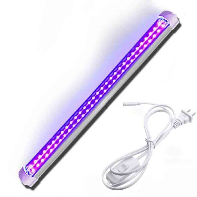 GUANGXIAN UV-LED-Härtungslampe zweireihig T8 395 nm schattenlose Lampe UV-Klebstoffhärtung UV-Schwarzlicht(405nm)