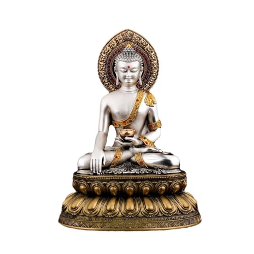 VEXDOSLE Buddhistische Statue, chinesischer Stil, buddhistischer Tempel, Anbetung, Buddha-Statue, Ornamente, Büro, Wohnzimmer, Arbeitszimmer, Handwerk, Ornamente, Buddha-Statue, Ornamente