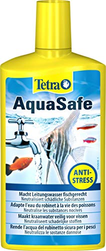 Tetra AquaSafe (Qualitäts-Wasseraufbereiter für fischgerechtes und naturnahes Aquariumwasser, neutralisiert fischschädliche Stoffe im Leitungswasser), 500 ml Flasche