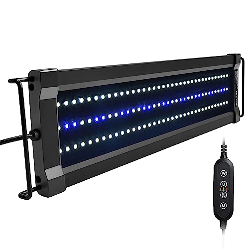 NICREW ClassicLED G2 Aquarium Beleuchtung, Steuerbar LED Lampe mit Mondlicht, IP67 Wasserdicht für Süßwasser-Aquarien, 45-60cm