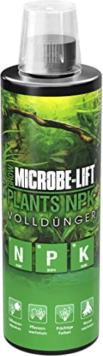 MICROBE-LIFT® - Plants NPK | Volldünger mit Nitrat, Phosphat & Kalium für Pflanzen in jedem Süßwasser Aquarium | Für prachtvollen & kräftigen Pflanzenwuchs | Aquascaping (473ml)