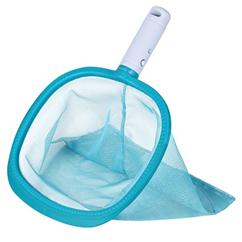 BAYROL Mini Pool&Spa Laubkescher - 25 cm Kescher zum Aufsammeln von Laub & Schmutz auf der Wasseroberfläche & dem Beckenboden - mit allen handelsüblichen Teleskopstangen kompatibel