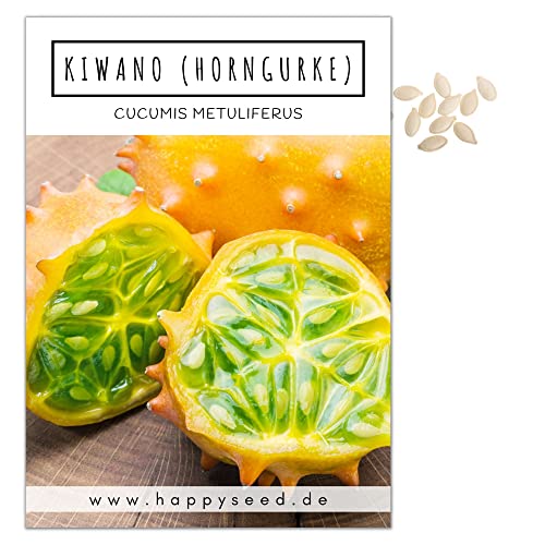 Kiwano Samen (Cucumis metuliferus) - Exotisches Horngurke Saatgut ideal für die Anzucht im Garten oder Gewächshaus