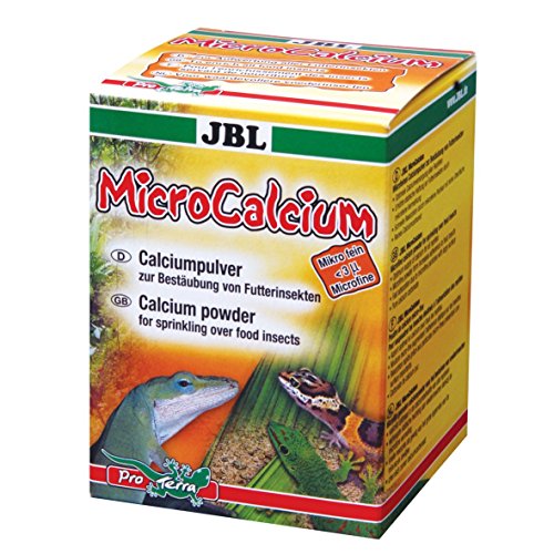 JBL MicroCalcium 71033 Ergänzungsfutter für alle Reptilien Kalzium Pulver, 100 ml