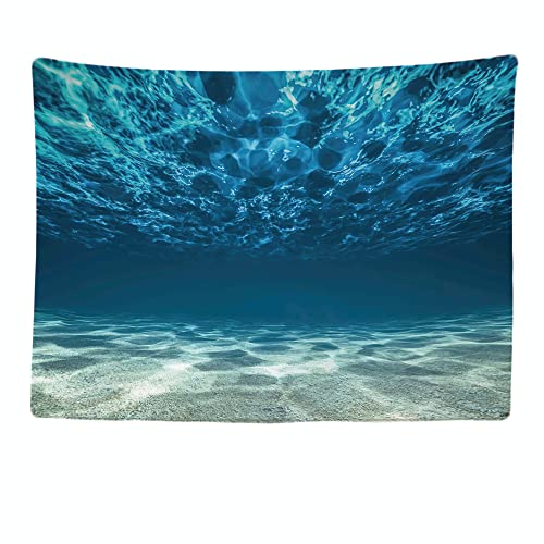 Ulticool - Wandteppich Tapestry Dekoration Wohnung - Ozean Meer Ruhe Tauchen Aquarium Strand Sommer- 200 x 150 cm groß - Wandtuch Wandbehänge - Accessoires für Schlafzimmer Wohnzimmer
