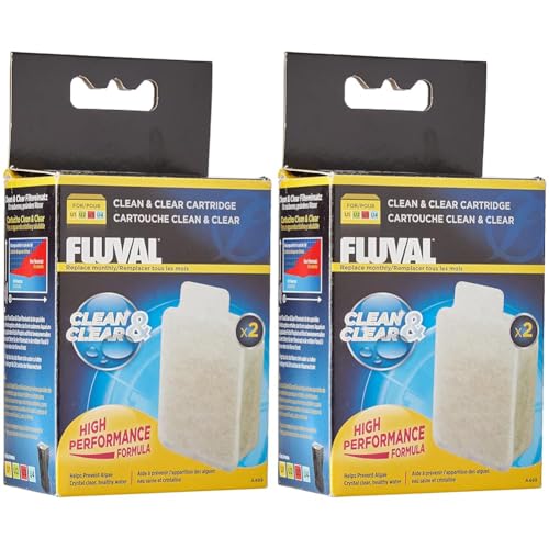 Fluval Clean & Clear Filterpatrone, mit Hochleistungsharz für gesünderes Wasser Innenfilter U1, U2, U3 und U4, 4er Pack