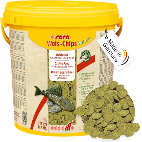 sera Welsfutter Nature 1000 ml | Formstabile Chips für den gesunden Wels | Hohe Futterverwertbarkeit | Futter für Zierfische | Fischfutter Made in Germany