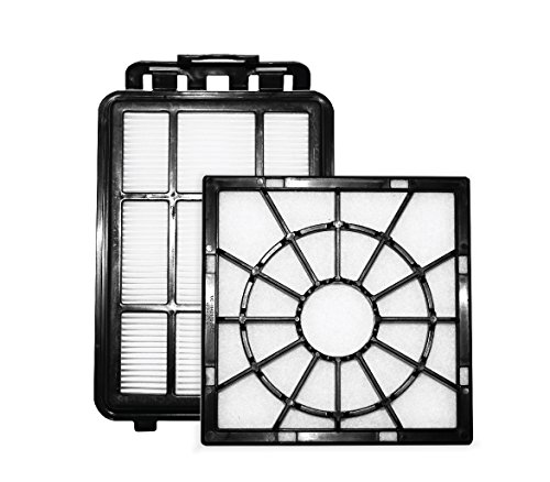 AEG AEF155 Filter-Set (1 Mikrofilter, 1 Abluftfilter, Filtertausch, optimale Filtrationsleistung, verbesserte Saugleistung, saubere Luft, schwarz), Kunststoff