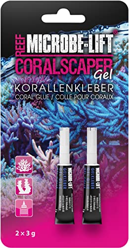 MICROBE-LIFT Coralscaper - Korallenkleber - Sekundenkleber in Gel Form, einfache und sichere Anwendung im Meerwasser, 2x 3g