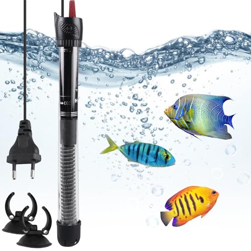 WIYETY 100W Aquarium Heizung 120L: Heizstab Aquarium mit Saugnäpfen, Einstellbar Aquariumheizer mit Thermostat Regelheizer, Aquarium Heizer, Fischtanks Heizstab für Fischtanks und Aquarium