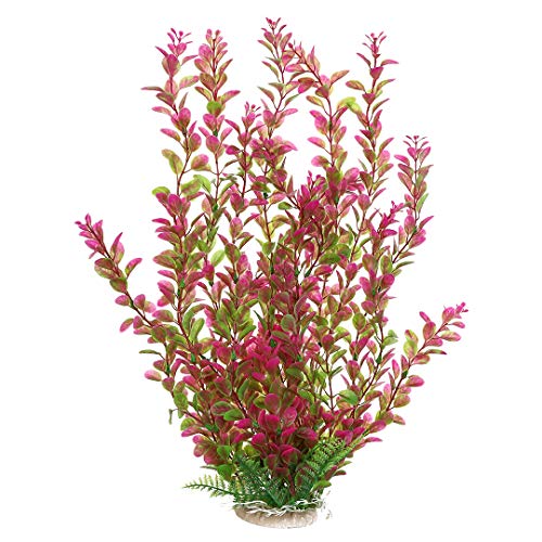 Mayitr 46cm Rhodo künstliche Aquarium Deko Pflanzen Wasserpflanzen Aquariumpflanzen