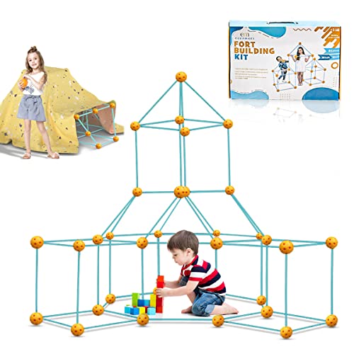 Eccomeri Steckstabbaukasten - Höhle Bauen - Konstruktionsspielzeug für Kinder - Spielzeug Outdoor - Röhrenbaukasten - DYI Forts