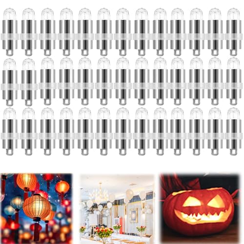 40 x Mini LED Ballonlichter Wasserdicht Beleuchtung für Papierlaternen, Luftballons Warmweiß Mini LED Licht Dekoration für Hochzeit, Weihnachten, Party,Geburtstage