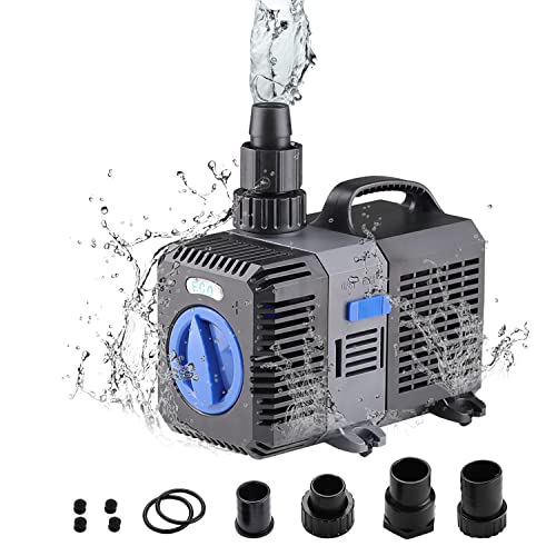 EXLECO Super Eco Teichpumpe Filterpumpe 3000L/H 10Watt Energiespar Wasserpumpe Koiteich...