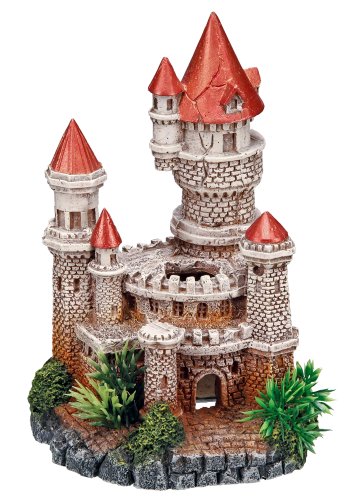 Nobby Aqua Ornaments SCHLOSS mit Pflanzen, 12 x 10,5 x 18 cm, 1 Stück