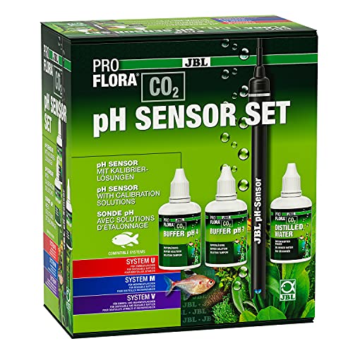 JBL PROFLORA CO2 pH SENSOR SET, pH-Elektroden-Set mit BNC-Anschluss, Inkl. Kalibrierflüssigkeit und weiterem Zubehör