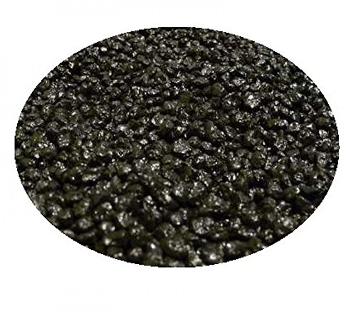 AquaOne 25 Kg Quarzkies schwarz 1-2 mm Bodengrund Aquarium Kies Sand Quarz feine Körnung Aquariumkies Deko Aquascaping