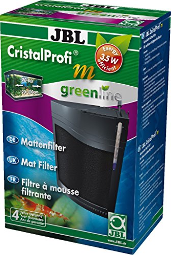 JBL CristalProfi m greenline 6096000, Mattenfilter inkl. Pumpe, Für Aquarien von 20-80 l, 1 Stück (1er Pack)