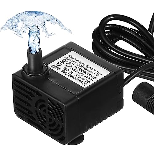 Hemobllo Teichpumpe Tauchpumpe 12v Tauch Pumpe- 5W 500L/ H DC 6-12V Pumpe Bürstenlosen Pumpe Mini Pumpe für Aquarium Aquarium Hause Mini Pumpe Zimmerbrunnen