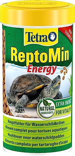 Tetra ReptoMin Energy Schildkröten-Futter - ausgewogenes, nährstoffreiches Premiumfutter mit Krill & Garnelen, 250 ml Dose