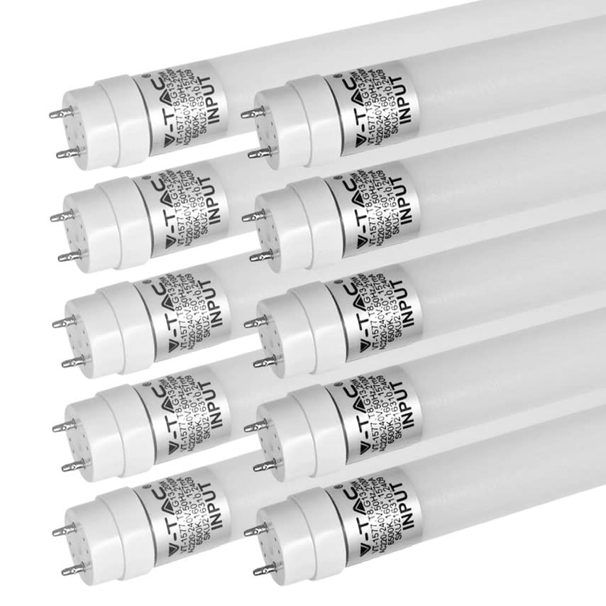 ZONE LED SET - LED Röhre 150cm, kaltweiß (6500 K), 2100 Lumen, T8, G13-20W (ersetzt 58W), inklusive Starter, LED-TUBE Leuchtstoffröhre Neonröhre Leuchte Röhrenlampe, 10-er Pack