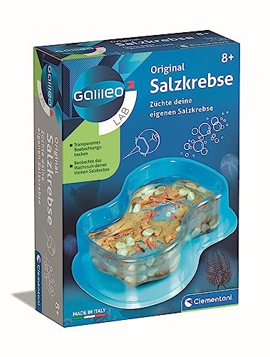 Clementoni Galileo Lab – Original Salzkrebse, Züchten & Beobachten von Urzeitkrebsen, Spielzeug für Kinder ab 8 Jahren, Biologie zum Anfassen, für kleine Forscher von Clementoni 69937