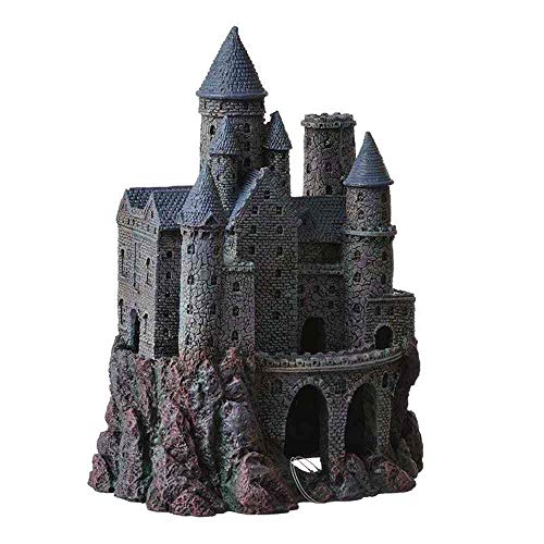 Penn-Plax Age-of-Magic Wizard's Castle Aquarium-Dekoration, sicher für SüÃŸ- und Salzwasser-Aquarien, groÃŸ