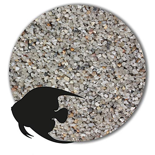 Anbobo Müller GmbH - Aquarium Sand/Aquarium Kies - 25 KG - 2,0-3,15mm - hellgrau