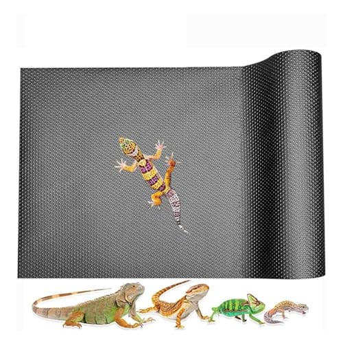 Mwwvzefl Extragroßer Reptilienteppich, Reptilienmatte, Leopardgecko-Substrat, Bartagamen-Aquarium-Zubehör (45 X 299 cm)