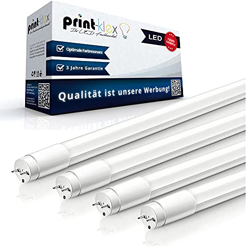 Print-Klex GmbH & Co.KG 2x LED Leuchtstoffröhre T8 90cm Neonröhre Röhrenlampe 14 W Leuchte Licht Rohr 6500K - Kaltweiß mit G13-Sockel Deckenlampe Weiß
