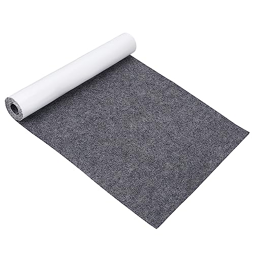 BENECREAT 200x40cm Selbstklebender Stick Felt Grey Adhesive Felt Fabric Shelf Liner Für Box Liner, Tassenmatten, Bilderrahmen, Stuhlbeine, 1 mm Dick