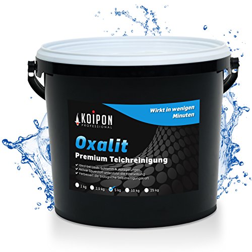 KOIPON Oxalit 5 kg Teichschlammentferner zur Teich Reinigung von Laub, Teich Schlamm und...