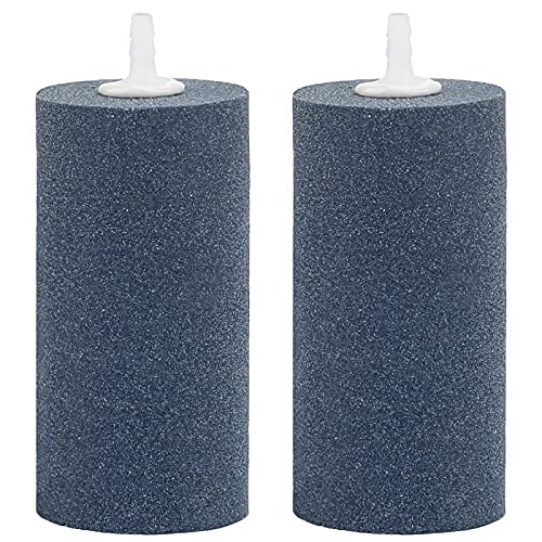 Pawfly 2 PCS großer Luftstein-Zylinder 10 cm, Luftblasen-Diffusor für Teich und Aquarium Fischbecken