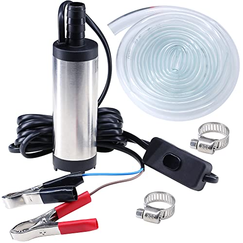 mini tauchpumpe 12V，ölpumpe bilgenpumpe dieselpumpe,kleine Wasserpumpe Für wasser Diesel Heizöl,38mm mini pumpe Für Aquarium Wasserwechsel,wohnwagen,ibc tank mit 3m Schlauch