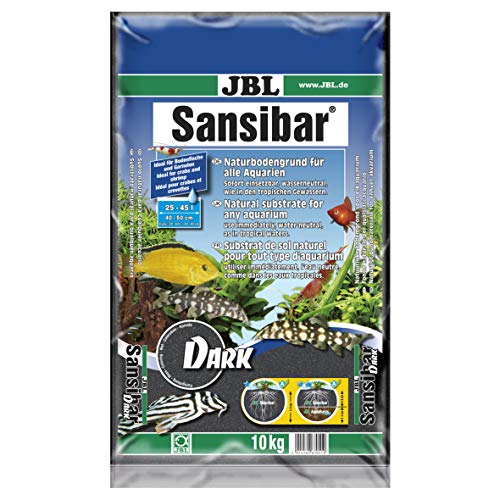 JBL Bodengrund Dunkel für Süßwasser Aquarien, Sansibar Dark 10 kg, 67051