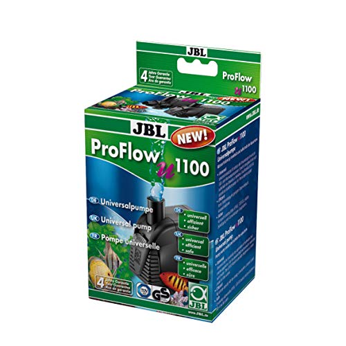 JBL ProFlow u1100 60584 Universalpumpe mit 1200 l/h zur Umwälzung von Wasser in Aquarien und Terrarien