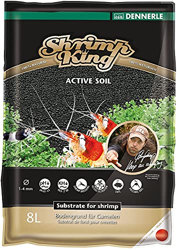 Dennerle Shrimp King Active Soil 8 Liter - Bodengrund für Garnelen und Aquascaping