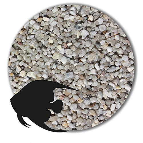 Anbobo Müller GmbH - Aquarium Sand/Aquarium Kies - 25 KG - 3,15-5,6mm - hellgrau