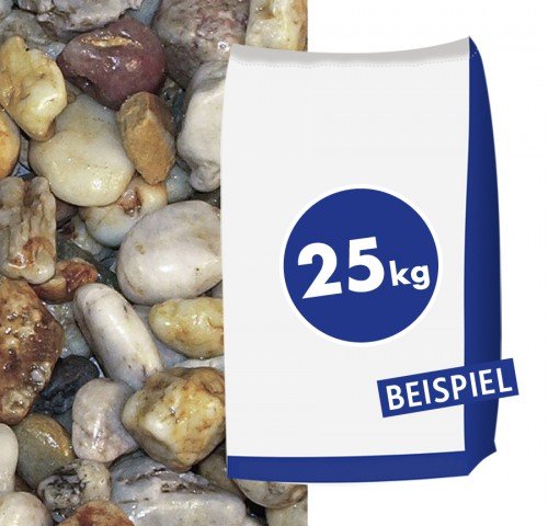 Quarzkies 16-32 mm - Zur dekorativen Gartengestaltung - 25 kg Sack