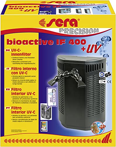 sera bioactive IF 400 + UV Innenfilter - Vielseitiger Innenfilter mit UV-C-System für Aquarien bis 400 l, 1 Stück (1er Pack)